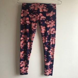 LuLaRoe Leggings OS floral blue orange purple
